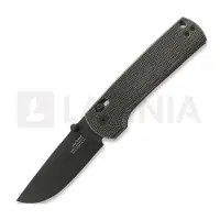 The James Brand The Kline - Black / Black / Micarta / Straight fällkniv
