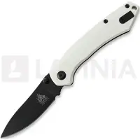Twisted Assisted Twisted Atlas Slipjoint fällkniv, White G-10, Black PVD
