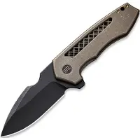 We Knife Harpen Framelock Bronze