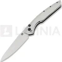 Olamic cutlery Aura Auto fällkniv, High Polish Titanium