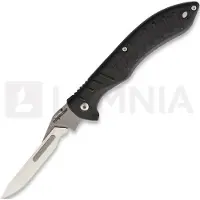 Havalon Forge Rubber Handle fällkniv, svart