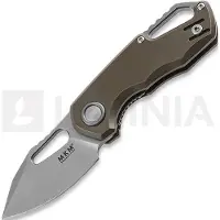 MKM-Maniago Knife Makers Isonzo M390 Clip Point fällkniv, bronze anodized titanium