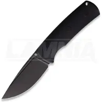 Petrified Fish Beluga - Blackwash - G10 kniv, svart