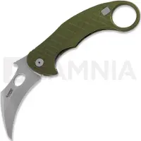 Lionsteel L.E.One Stonewash fällkniv, grön
