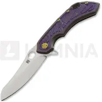 Olamic cutlery Wayfarer 247 S90V Mouflon fällkniv, Purple Geometrical Carving