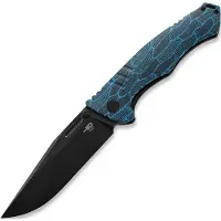 Bestech Keen II - Blackwash - G10, blå, svart