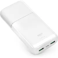 Puro Powerbank DAILY 20 PLUS 20000mAh 2x USB-A / 1x USB-C 22,5W PD AFC - vit