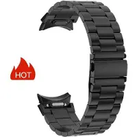 MY-CASE Metallrem för Samsung Galaxy Watch 6 5 4 40 mm 44 mm armband One Click Attachment för Galaxy Watch 6 Classic 43 mm 47 mm band Galaxy Watch 5 pro svart