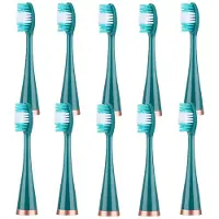 Vinde Home 10st Ersättningsborsthuvuden För Sonic Elektrisk Tandblekningsenhet Tandrengörare Ta Bort Dropshipping grön
