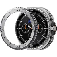 Spigen Bezel Tune, Box, SmartWatch, Silver, Samsung, Watch 8 Classic (46mm), Rostfritt stål