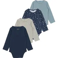 The New Siblings Body l/ä - TnsbBaby - 4-pack - Mood Indigo - - 56 - Body L/Ä
