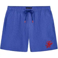 Tommy Hilfiger Underwear Badshorts 'Ithaca' blå / röd