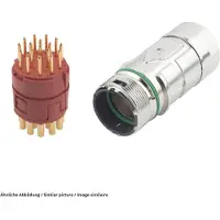 Lapp EPIC kontaktdon M23 17-polig i ett set 75009709 EPIC KIT M23 F6 17-POL MALE Innehåll: 1 set