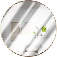 By Lille Vilde Lustro Lustro ścienne złote okrągłe 50 cm