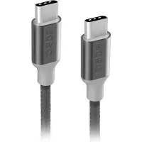 SBS TECABLETCC20BK USB-C-kabel - USB-C 25W Power Delivery 1,5 m - Grå
