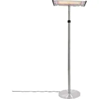 NSH Nordic Terrassvärmare 2000 W golvmodell HORTUS, silver (211-390)