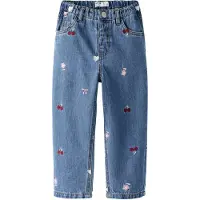 Name It Mini Jeans 'NMFBella' blå denim / rosa / bordeaux