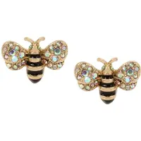 Betsey johnson Örhängen guld / grön / svart