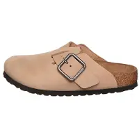 Birkenstock för män. 1031573 Sandaler i läder Boston Wire Buckle (Smal passform) sand (44), Beige, Karta, Nobuck, Spänne, Casual