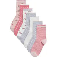 Next Sockor ljusgrå / hallon / rosé / silver / vit