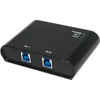 Logilink UA0216 2 Port USB 3.0-switch Svart