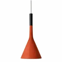 Foscarini Design pendellampa Aplomb, dimbar, Röd, Kök, Betong, Design, Pendellampa