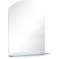 Super Merchant Väggspegel med hylla, 50x70 cm, Härdat glas