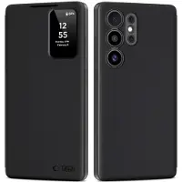 Tech-Protect Smart plånboksfodral för Samsung Galaxy S25 Ultra - Matt svart