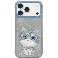 Nimmy Big Eyed Pet 2.0 kattfodral för iPhone 17 – grått