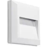 LEDS-C4 LED utomhus vägglampa Kössel, Vitt / opal, Syntetmaterial, Modern, LED-vägglampa utomhus