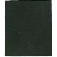 Rugvista x Mjuk Rugvista Core Handloom Flat ullmatta 250 x 300 cm mörkgrön