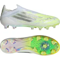 Adidas F50 Sparkfusion Elite Low Cut Laceless Fg/ag Born For Goals - Vit/silver/gul Dam, storlek 38