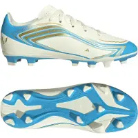 Adidas F50 Messi Club FxG El Ultimo Tango - Vit/Halvblå Burst/Icey Blue Barn, storlek 34