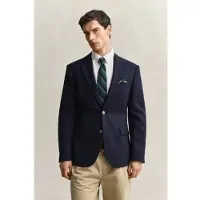 Gant för män. 7706311 Amerikansk marinblå klubbjacka (46), Casual, Ull, Klassisk, Marino