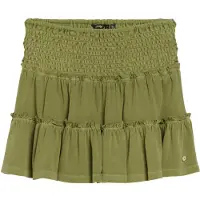 Superdry för kvinnor. W7210319A Grön stickad minikjol med skärning (L), Casual, Bomull