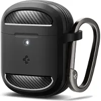 Spigen Pixel Buds Pro 2 Fodral, Termoplastisk polyuretan (TPU), 45 g, Svart
