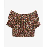 Superdry Smocked Crop Kortärmad Topp