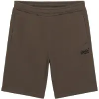 Superdry för män. M7110427A Essential Logo Stickade Shorts Brun (S), Casual, Bomull