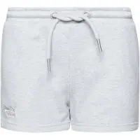 Superdry för kvinnor. W7110388A Stickade shorts med broderad Vintage-logotyp grå (L), Casual, Bomull, Hållbar