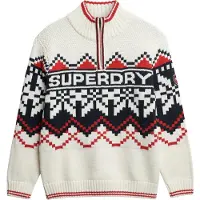 Superdry Intarsia Halv Dragkedja Tröja