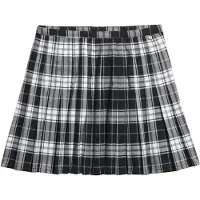 Superdry för kvinnor. W7210208A Svart pläterad minikjol (S), Casual, Polyester