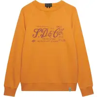 Superdry för män. M2014474A Sweatshirt Merchant Vintage Print orange (L), Casual, Bomull