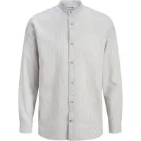 Jack & Jones Esummer Linen Blend Band Skjorta Med Långa ärmar