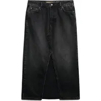 Superdry för kvinnor. W7210339A Maxikjol svart (28), Casual, Bomull, Denim