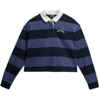 Superdry Athletic Essential Stripe Rugby Pikétröja Med Lång ärm