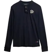 Superdry Vintage Athletic Grandad T-shirt Med Lång ärm