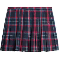 Superdry Mid Rise Check Kort Kjol