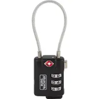 Burg wachter 32891 Hänglås 32.80 mm TSA Svart Kombination