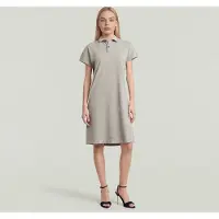 G-Star Seam Detail Polo Dress - Beige - Women
