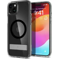 Spigen Ultra Hybrid S MagSafe-fodral med stativ för iPhone 15 Plus - Svart